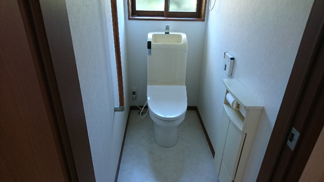 【トイレ】 | 楢葉町戸建住宅 | コンパクトで使いやすいトイレです