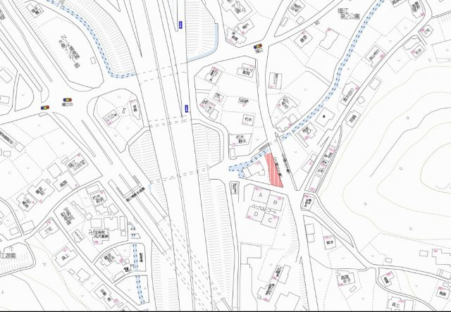 福江　売地の地図