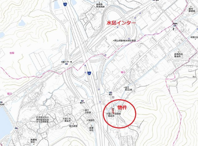 福江　売地の地図