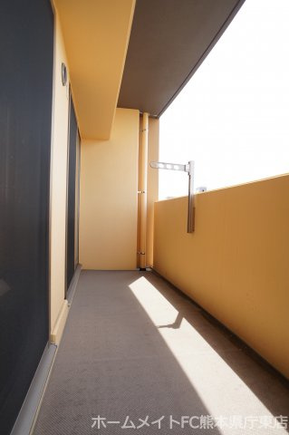 熊本市南区田井島１丁目の賃貸マンションのバルコニー