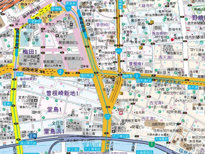 【地図】 | エスキュート西天満