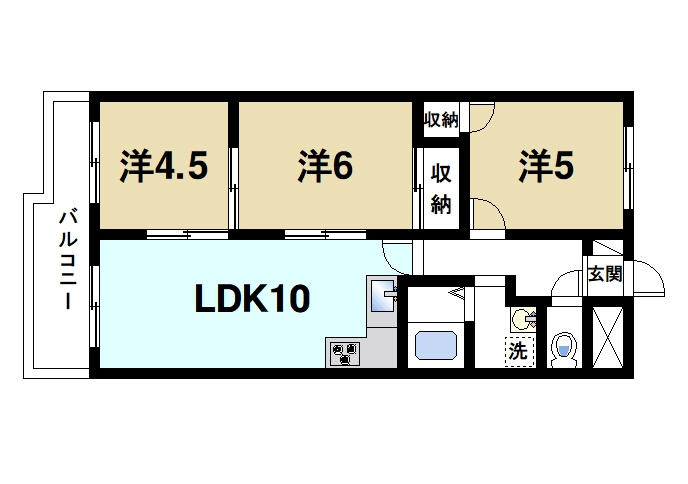 グリーンフィールド平城山の間取り|間取り