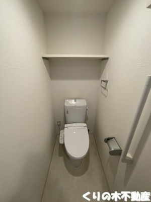 【トイレ】 | アルファライフ今治銀座Ⅱ | シンプルで使いやすいトイレです