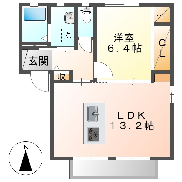 グランシードＡの間取り