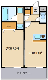 【間取り】 | グランドール青葉 | 間取り図