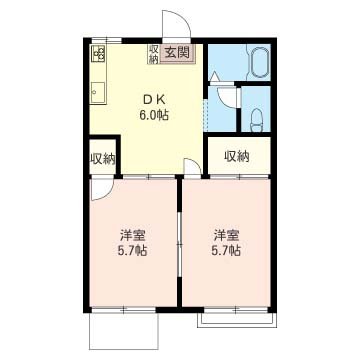 芙蓉ハイツの間取り