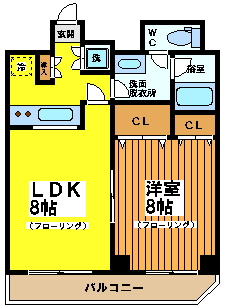 【間取り】 | スカイコート幡ヶ谷