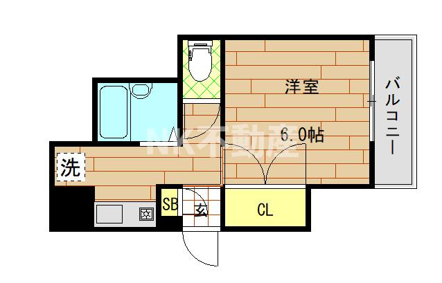 【間取り】 | ガリューコート菱屋西（長瀬賃貸） | 間取りです