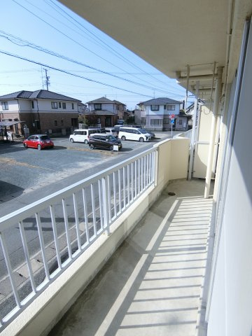 カクサン可美タウンAのバルコニー