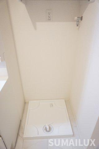 熊本市中央区黒髪６丁目のアパートの洗面所