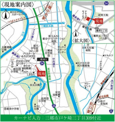 【地図】 | 戸ヶ崎3丁目3棟アイディ　1号棟