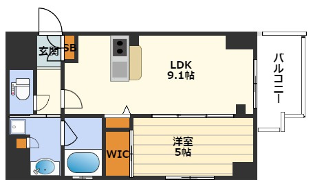 ジ　アドレス梅田の間取り