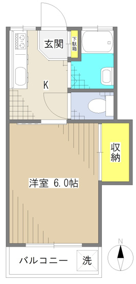 【間取り】 | 江原パークコーポ