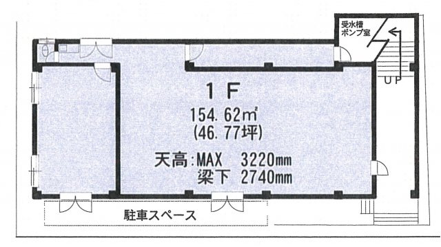 世田谷区経堂１丁目の店舗事務所の間取り