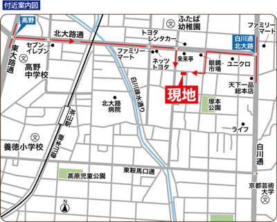 【地図】 | 一乗寺築田町　土地　１号地