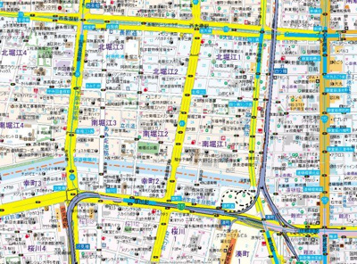 【地図】 | ドエル南堀江1番館