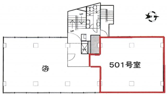 渋谷区広尾５丁目の事務所の間取り