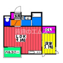 【間取り】 | ＲＥＧＡＬＥＳＴ西月隈の間取り