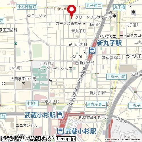 【地図】 | グランクォール武蔵小杉
