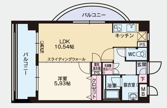 【間取り】 | グランシャリオ住吉