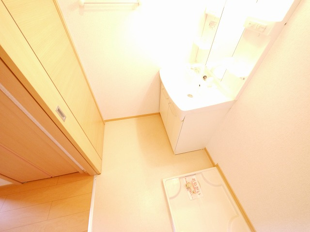 エム・フィオーレの洗面所|スペースが確保できる洗面所です