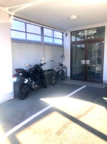 サントピア高町のその他共用部分|こちらが北側の駐輪場です。