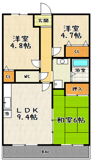 【間取り】 | サントナーレ勧学