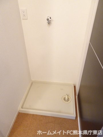 熊本市中央区保田窪１丁目のアパートの洗面所
