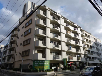 【外観】 | ネオハイツ江坂 | 【現地写真】 鉄筋コンクリート造の65戸♪分譲マンション♪