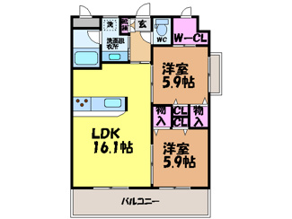 【間取り】 | ウィステリアⅡ・