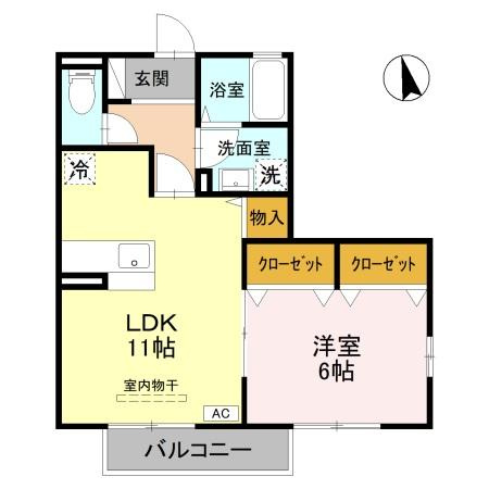 Rose Villa D棟の間取り