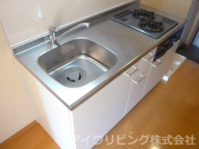 リトルグローブのキッチン|２口コンロ+グリル付き【リトルグローブ】