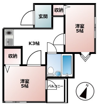アステールⅠの間取り|エアコン2基付き【アステールⅠ】