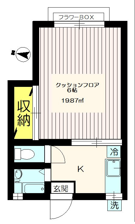 コーポリナの間取り|バストイレ別【コーポリナ】