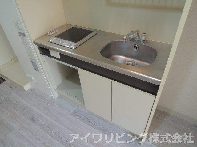 ジュネス桜ヶ丘のキッチン|IHコンロ1口付き【ジュネス桜ヶ丘】