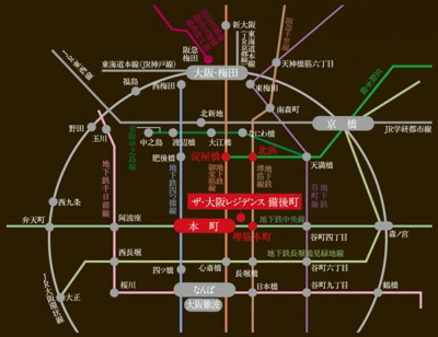 【地図】 | ザ・大阪レジデンス備後町