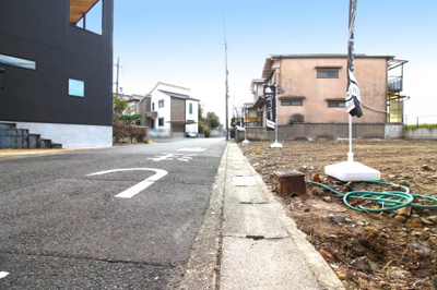 【前面道路含む現地写真】 | 伏見区桃山町大島　注文建築　建築条件なし　土地 | 《ローンの事やお家探しのご相談は（株）ゆいホームにお任せ下さい。ちょっとした疑問にも解りやすくお応えします。》お気軽にどうぞ(^^)/
