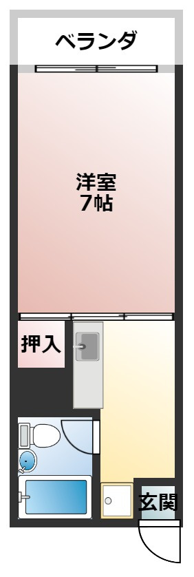 メゾンヤマモトの間取り|イメージ画像になります
