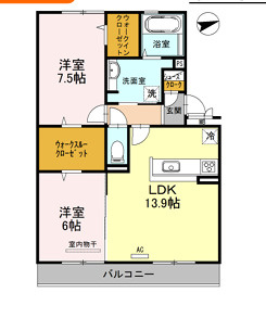 カーサ高善Ｂ棟 の間取り