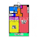 【間取り】 | ボヌール大橋の間取り