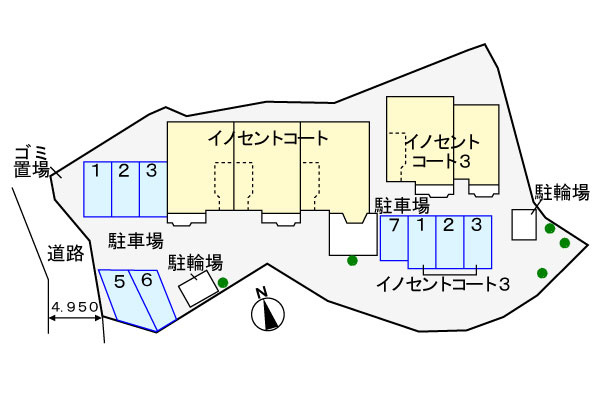 イノセントコートの区画図