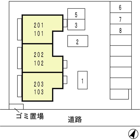 プリシェールの区画図