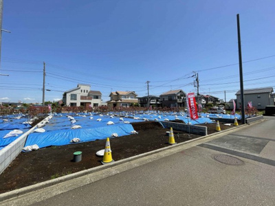 【外観】 | 値下げ！【売主／売地】MLH TSUJIDO 大庭③⑦⑨号区（建築条件無し／仲介手数料不要） | 区画⑧
造成工事が完了しました！