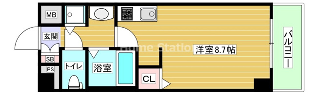 【間取り】 | レジデンス福島Ⅱ
