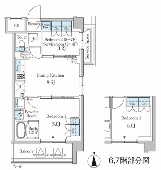 【間取り】 | パークアクシス東蒲田