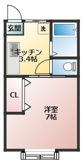 【間取り】 | コーポ新星
