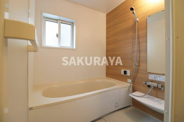 ガーデンコートの浴室|現況と異なる場合がございます。