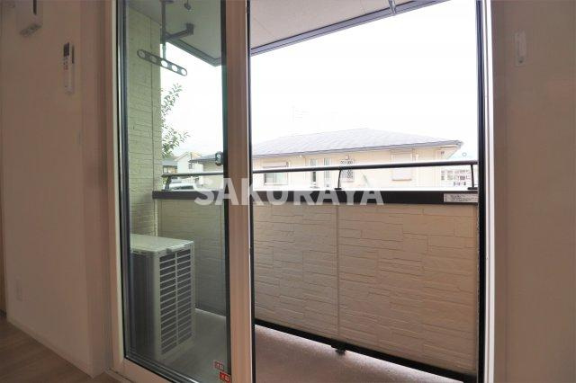 ガーデンコートのバルコニー|現況と異なる場合がございます。