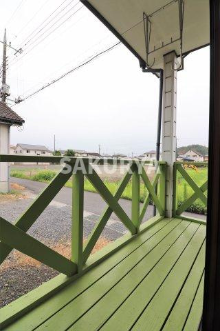 グリーンピア毛野のバルコニー|現況と異なる場合がございます。