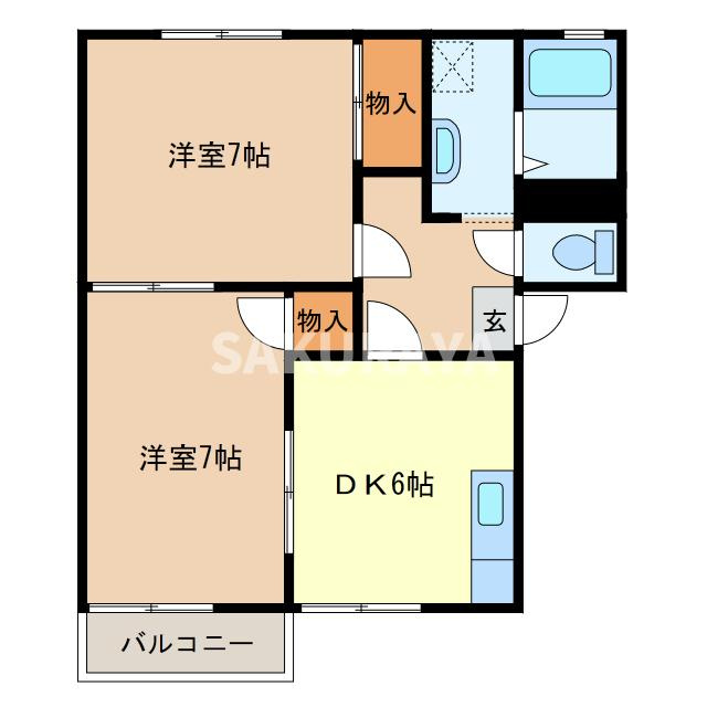 クレッセントヴィラA棟の間取り
